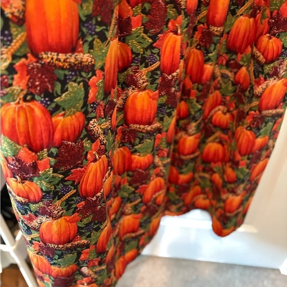 Conversation Piece Gorgeous Pumpkin  Fall Festival Dress w/pockets L